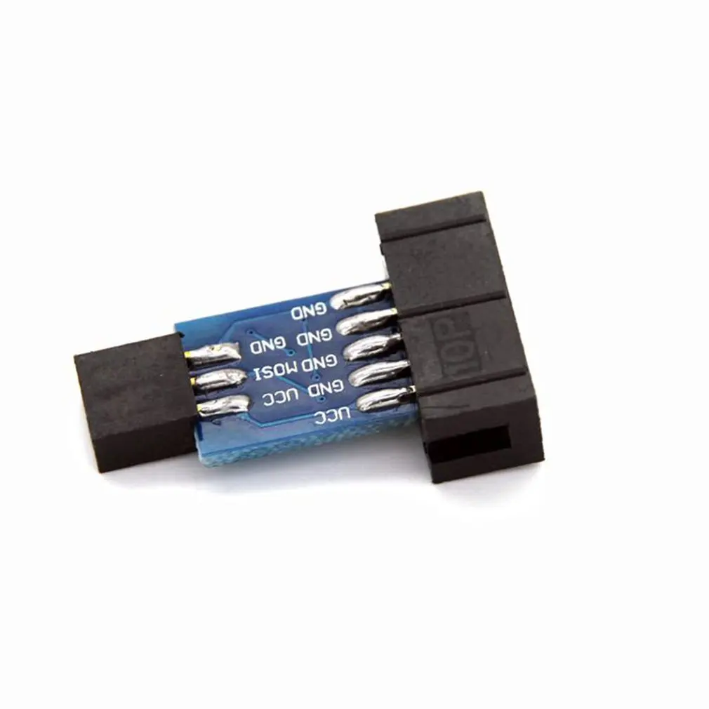 10 Pin конвертировать в стандартный 6 адаптер плата F ATMEL AVRISP USBASP STK500 | Электроника