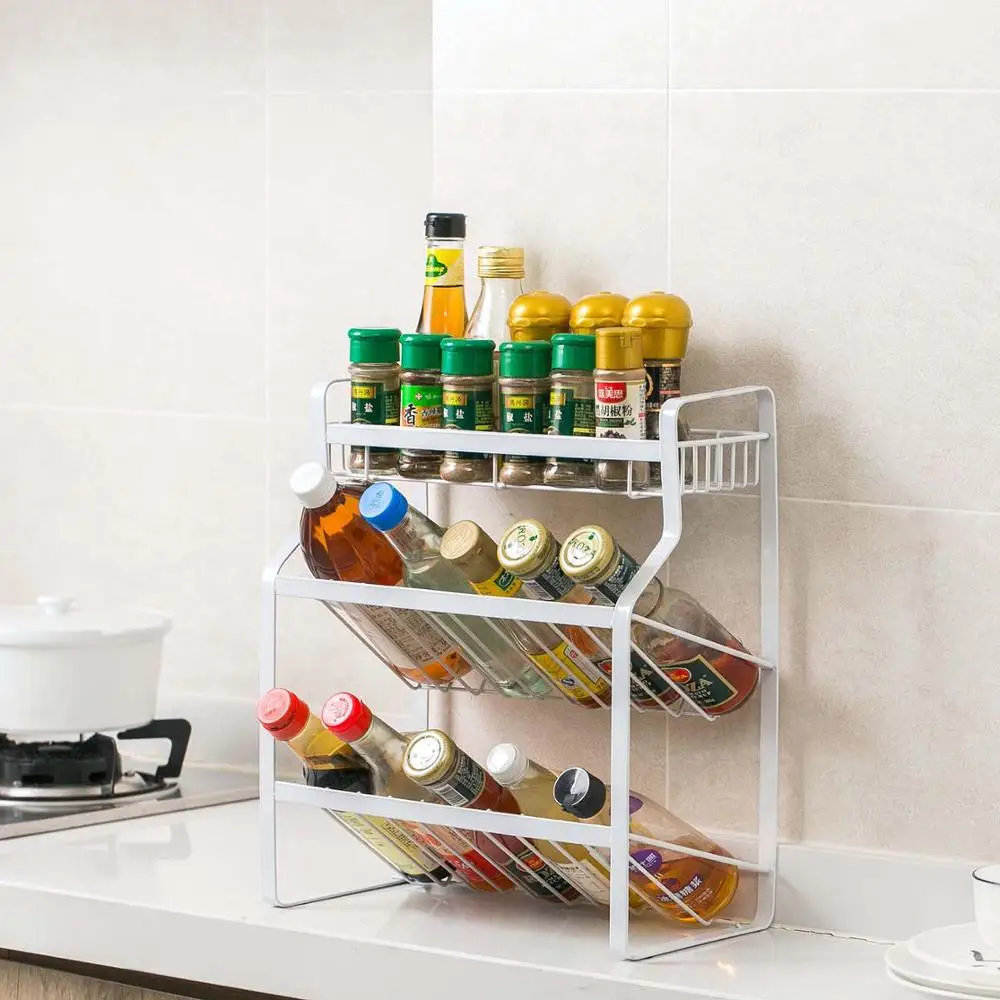 3-слойная металлическая Бытовая многослойная стойка для специй | Дом и сад