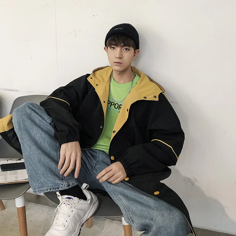 Liketkit Мужская ветровка с капюшоном куртки 2019 мужские повседневные однотонные