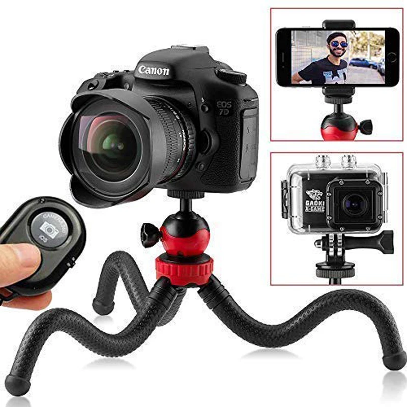 Штатив для телефона 12 дюймов Гибкий штатив iPhone/Android/DSLR/GoPro подходит камер