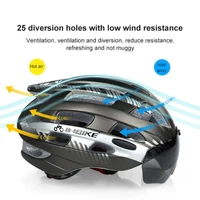 inbike mx3 bike helmet glasses windscreen integrated mens and womens cycling equipment safety hat road mountain bike helmet