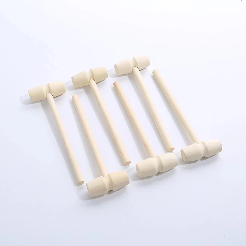 30 Pcs Wooden Hammers for Chocolate Mini Breakable Heart Hammer Wood Mallet Smooth Finished XH8Z | Инструменты