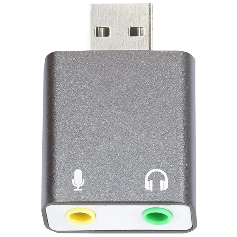 

3.5mm TRS Microphone to USB 2.0 Stereo o External Sound Card Adapter for PC and Mac USB Input to 3.5mm TRS