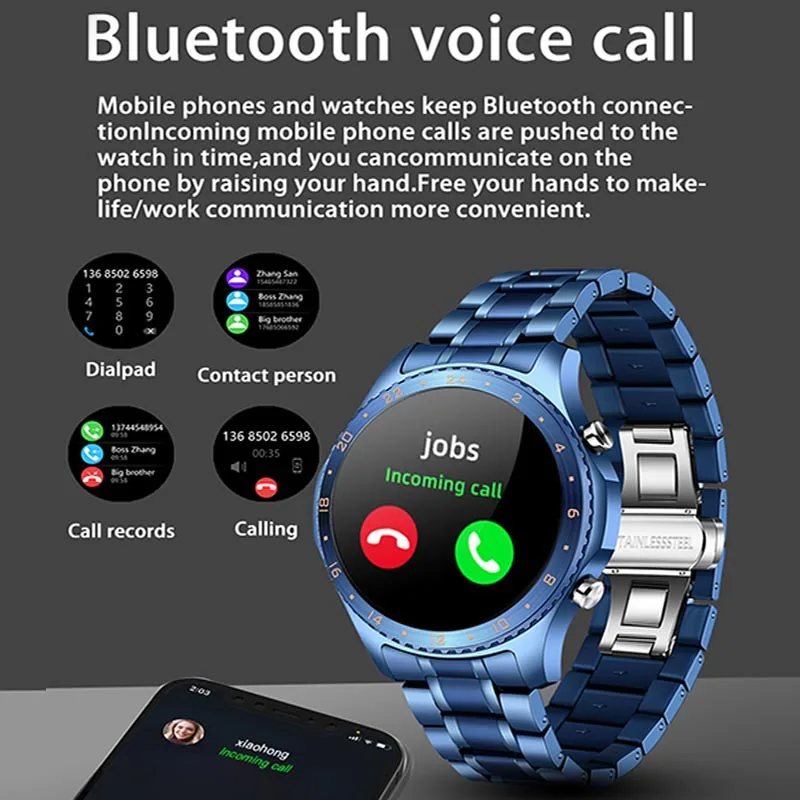 

LIGE 2021 New Smart Watch Men Full Touch Screen Sports Fitness Watch Waterproof Bluetooth Call For Android IOS smartwatch Mens