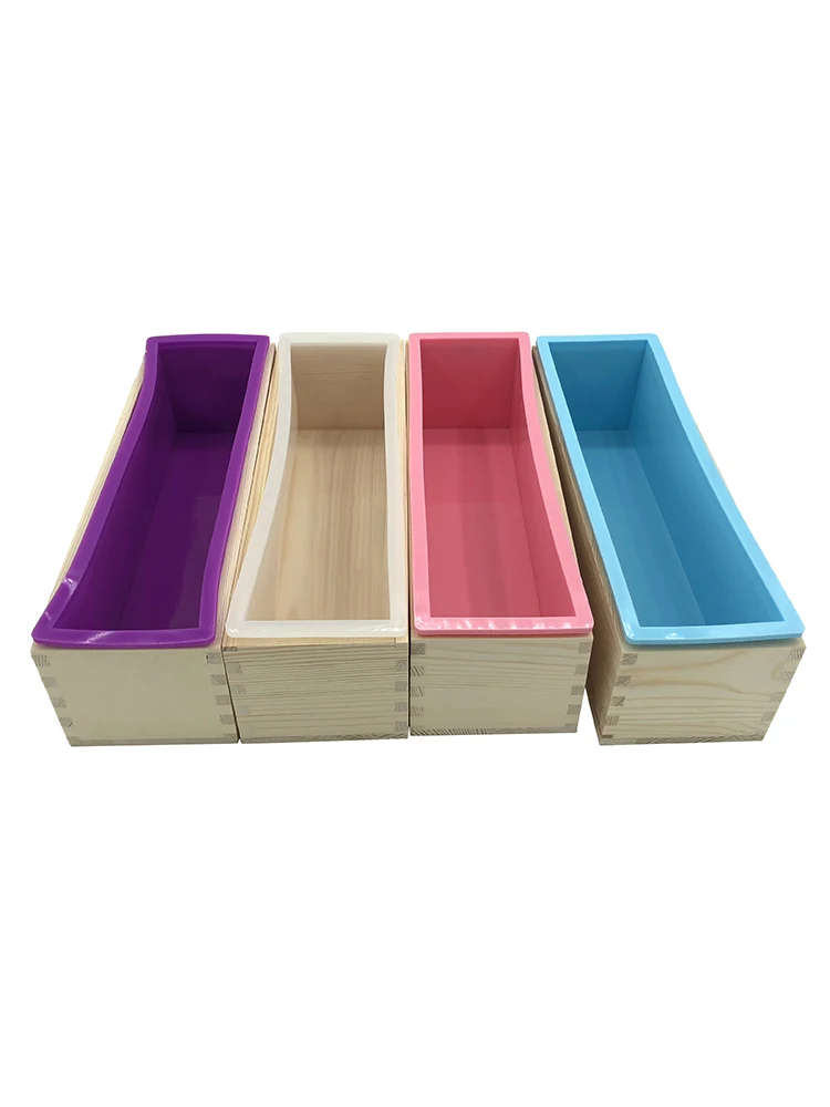 Деревянные выпечки силиконовая форма для мыла деревянная коробка торта