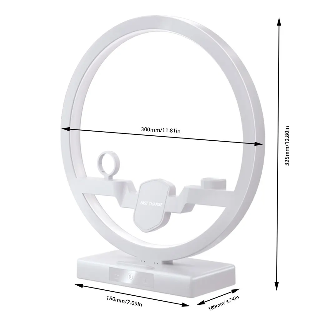 

3 In 1 Table Desk Lamp Fast Wireless Charging Led Station Charger Dock Station For Apple Wireless Charging For IPhone