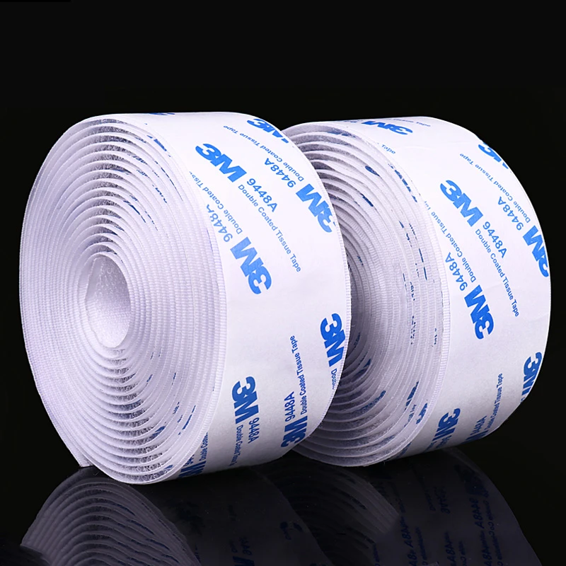

16/20/30/38/50mm Strong Self Adhesive 3M Glue Hook And Loop Fastener Tape Nylon Sticker Velcros Adhesive For DIY Accessories