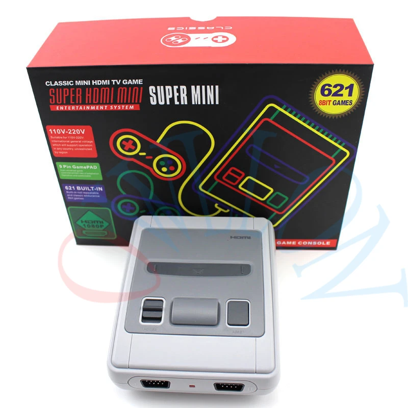Супер Мини HD семейный ТВ 8 бит SNES Видео игровая консоль Ретро Классический выход