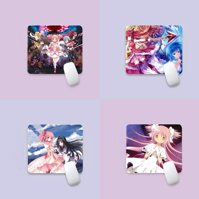 

Puella Magi Madoka Magica Gaming Mousepad Desk Mat Edge Native Rubber Special Game Mouse Pad Polyethylene Table Mat Non Slip