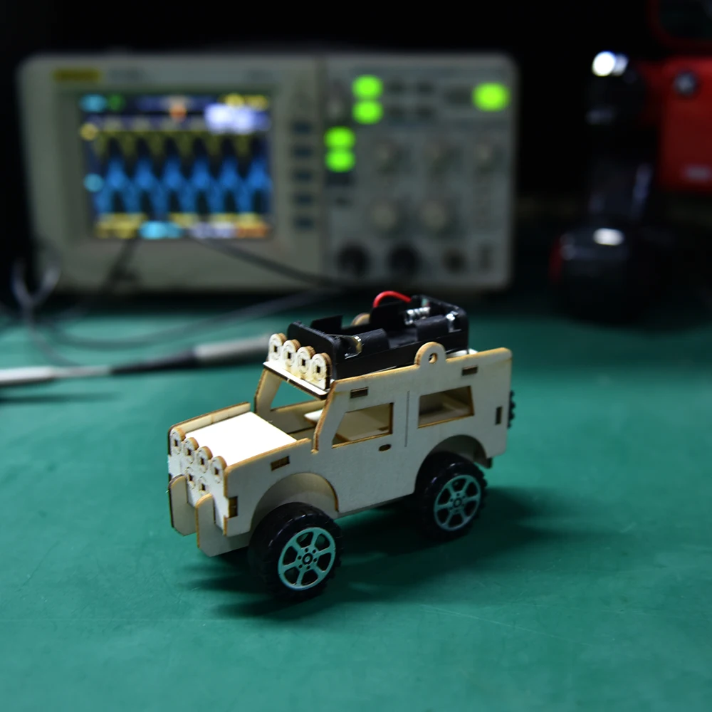 

Saizhi DIY Electric Jeep Model Kits Kids Teaching Students Children STEAM Scientific Experiment Vehicle Toys Educational Toy