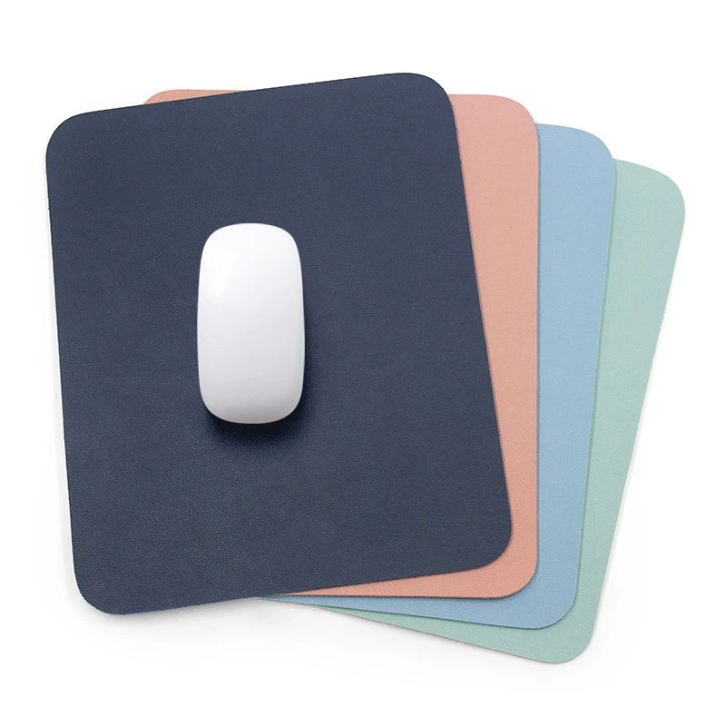 

Simple Solid Color PU Leather Mouse Mat Anti-slip Waterproof 25*21cm Mouse Pad School Supplies Office Accessories Desk Set