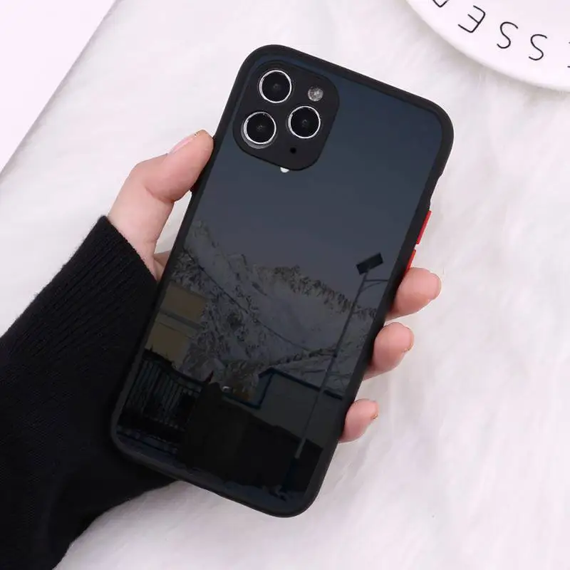 

Beautiful night view of the moon Phone Case Matte Transparent For iPhone 12 Mini 11 Pro XR XS Max 7 8 Plus