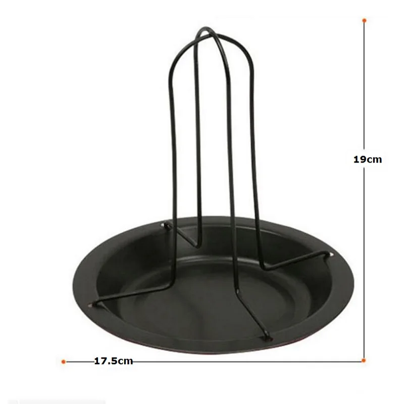 1 комплект стойка из углеродистой стали для жаровни с лотком антипригарная