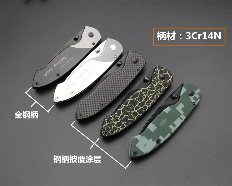 Sanrenmu 7023 из высокоуглеродистой стали складной карманный нож для выживания с зажимом для ремня для активного отдыха, кемпинга, пеших прогулок