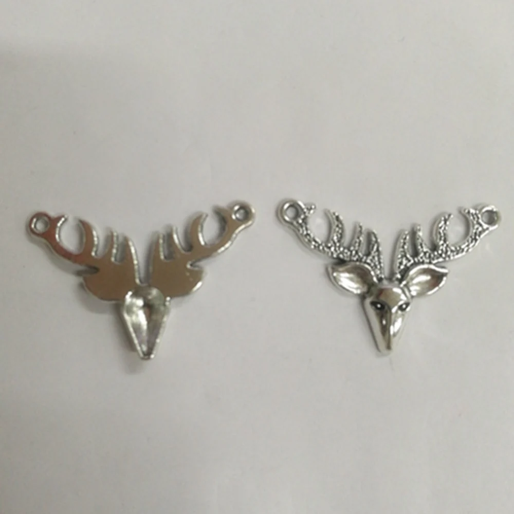 

Jewelry Findings Components Deer Head Connector 23x33mm 10pcs