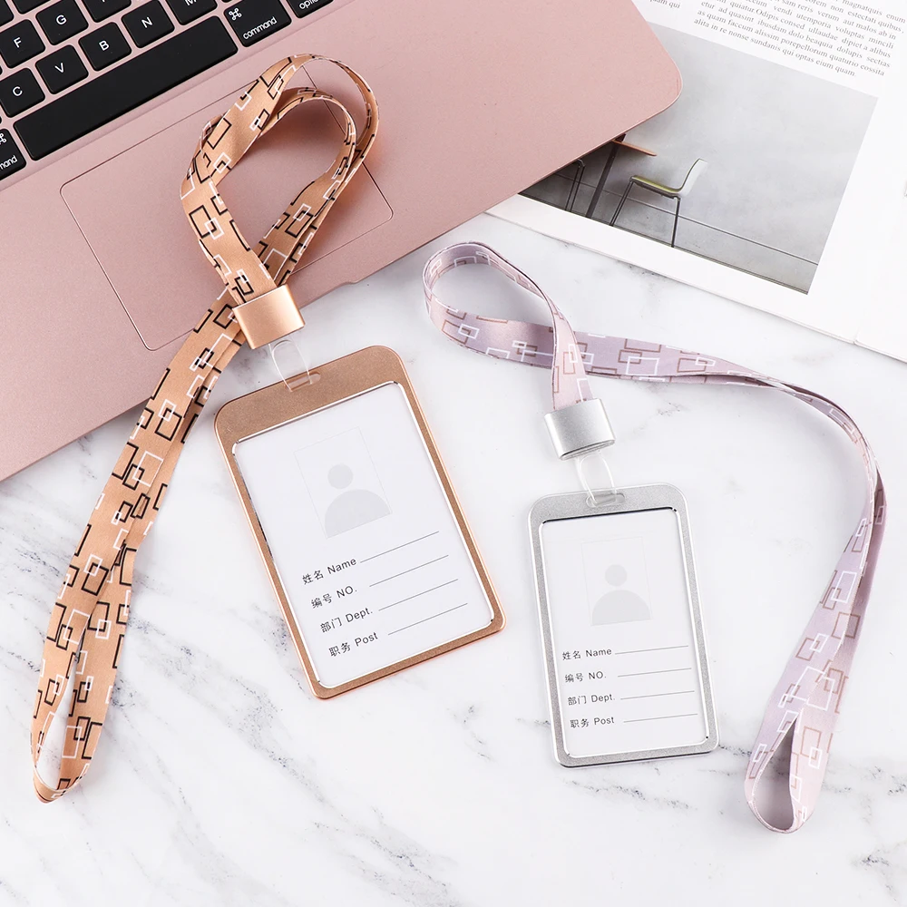 Вертикальные Серебристые/Золотые Визитницы унисекс для кредитных карт с