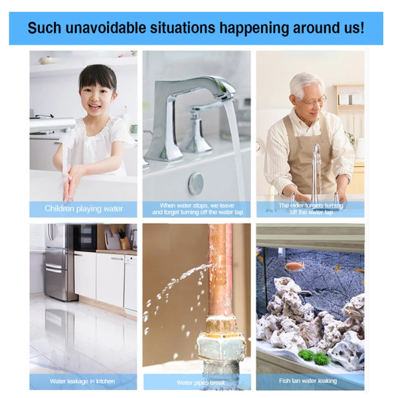 

Tuya Wifi Water Leak Sensor Independent Water Leakage Alarm Detector Flood Alert Overflow Water Level Home Security Alarm