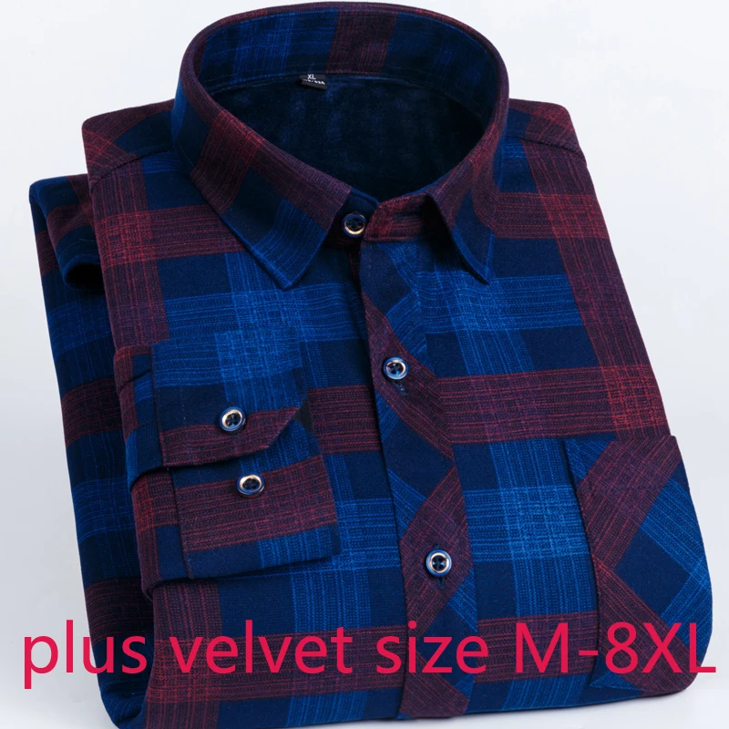 Новинка 2020 бархатные термальные мужские зимние утепленные рубашки с длинным