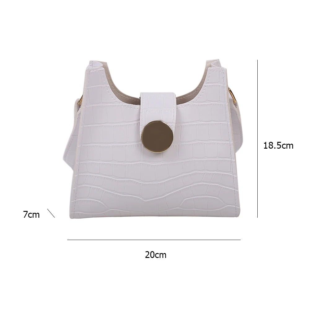 

Fashion Stone Pattern Handbag Totes Women Solid Color Casual Underarm Shoulder Bags Purse Portable Travel Clutches
