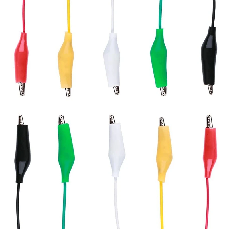 

30 Colorful Alligator Clip Test Lines Power Test Line Length 50cm