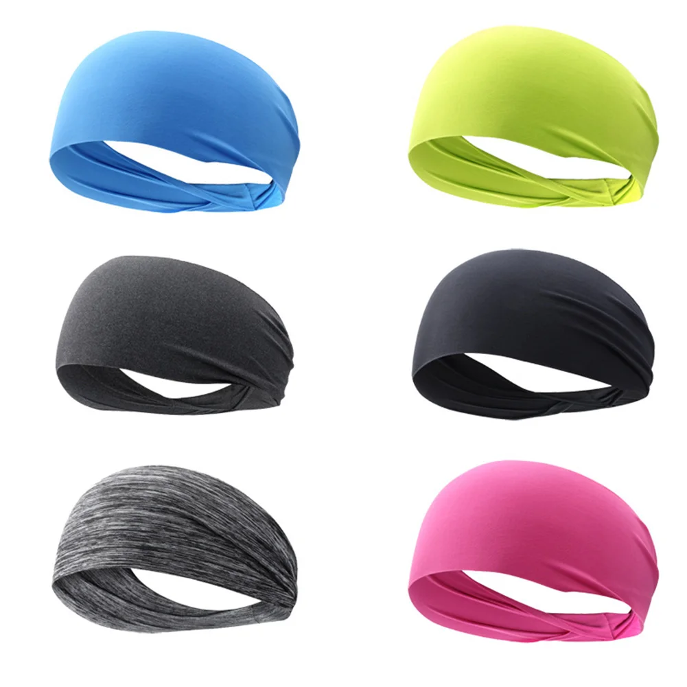 

Sport Headband Running Fitness Sweatband Elastic Absorbent Sweat Cycling Jog Tennis Yoga Gym Head Band Hair Bandage Men Women