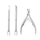 3 шт., кусачки для удаления кутикулы на ногтях