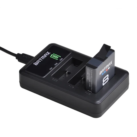 Batmax Батареи для GoPro Hero 8/7/6/5 с зарядным устройством