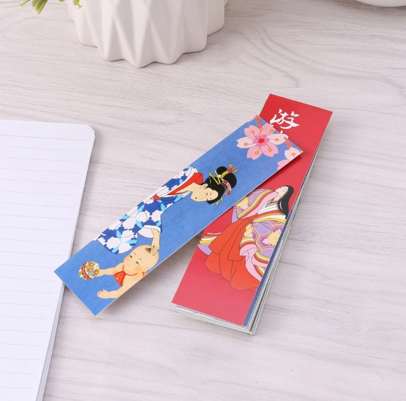 

30Pcs/Bag Paper Bookmark Vintage Japanese Style Book Marks For School Student