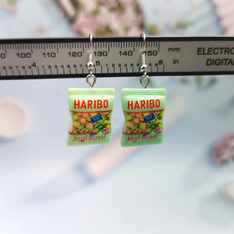 

1Pair Europe Personality Geometric Rectangle Candy Earings For Women Girl Fashion Colorful Sweets Dangle Drop Earrings EP65