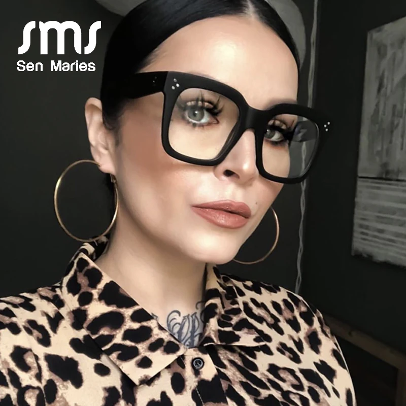 Очки Женские квадратные с прозрачными линзами пикантные винтажные модные очки