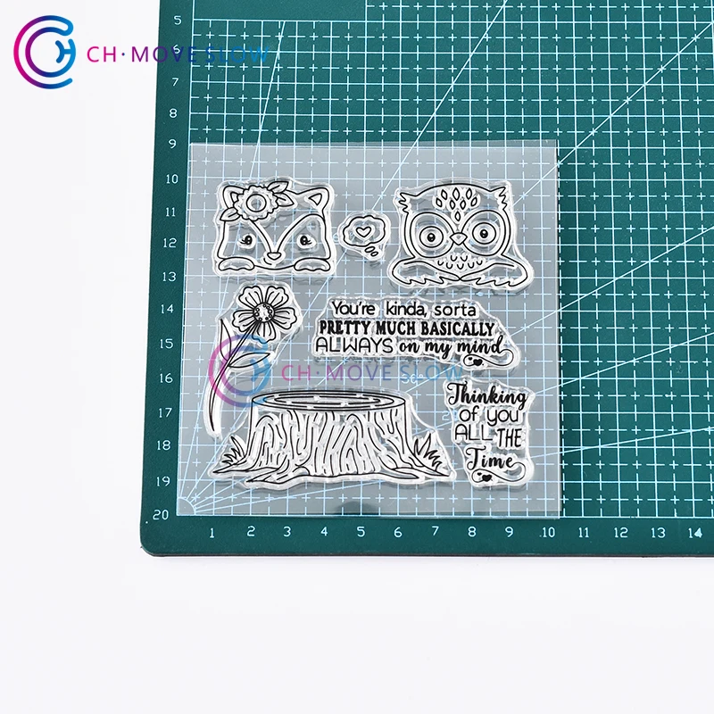 CH Сова прозрачный силиконовый штамп/уплотнение для DIY скрапбукинга/фотоальбома