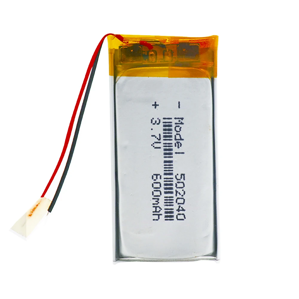 1/2/4 шт 3 7 V 502040 600mAh литий ионный аккумулятор Батарея Перезаряжаемые 600 мАч