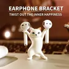 Танцы кошка Беспроводной наушники, подставка для переноски 1 2 Pro кошки подставки для ручек для рабочего стола, Дисплей турецкие Настенные светодиодные лампы для домашнего интерьера ручной работы украшения фигурки