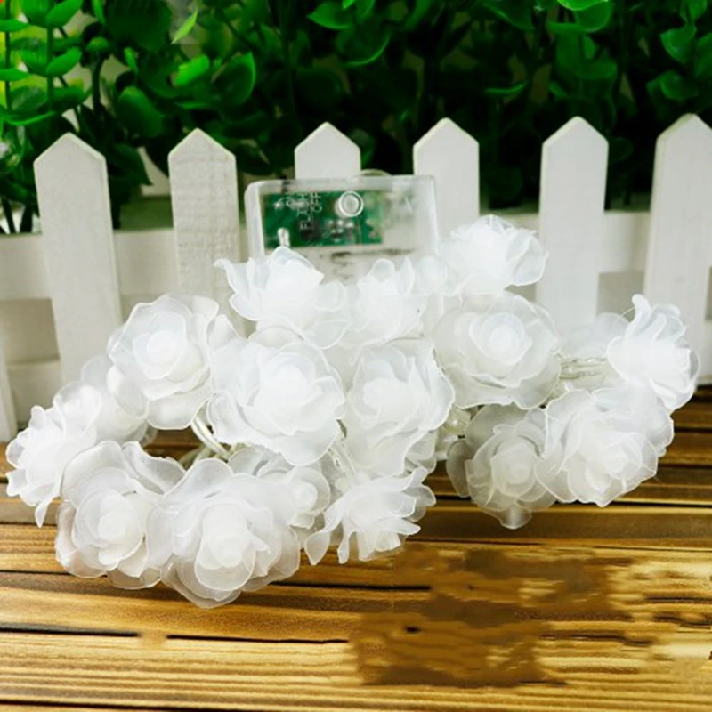 

LED Rose Fairy String Lights 2m 3m 5m 10m Led Battery garland Valentine' Day romantic Flower Party Wedding Christmas decoration