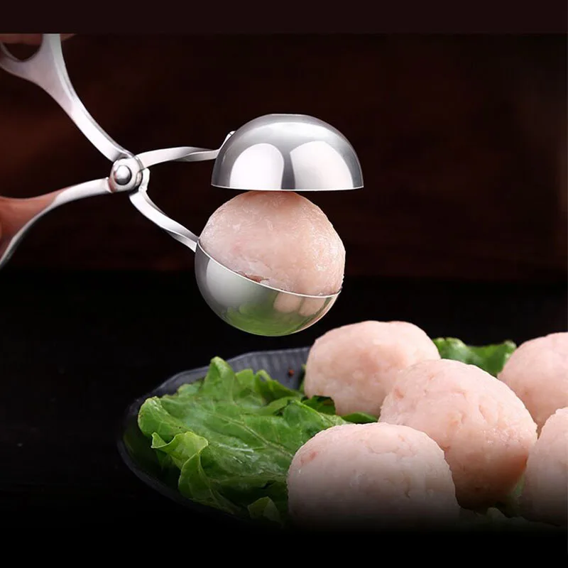 304 нержавеющая сталь мясо Дыня Шары антипригарные Щипцы Торт Pop ложка для