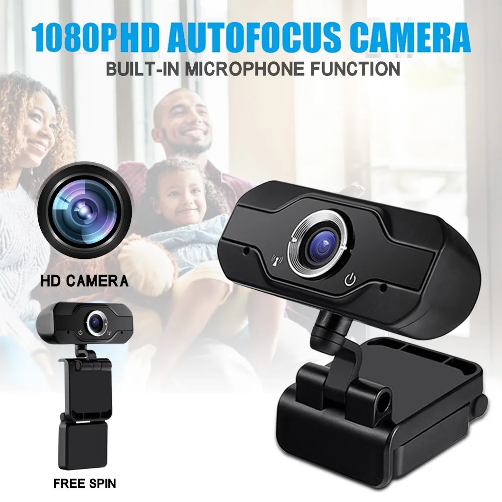 1080P HD камера 2 мегапикселя USB веб с микрофоном клип on для компьютера ПК ноутбука