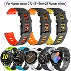 Ремешок для Huawei Watch GT3 GT 3 GT2 42 мм 46 мм, сменный Браслет для наручных часов Huawei GT Runner 46 мм, разные цвета