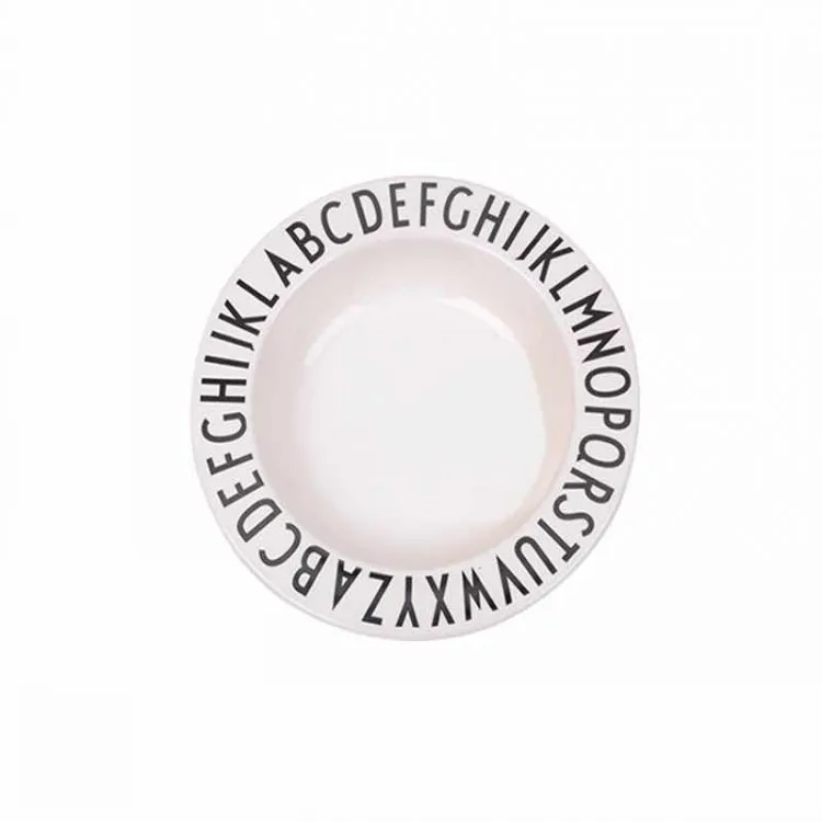Ins скандинавский детский Алфавит детская посуда для обучения вспомогательной