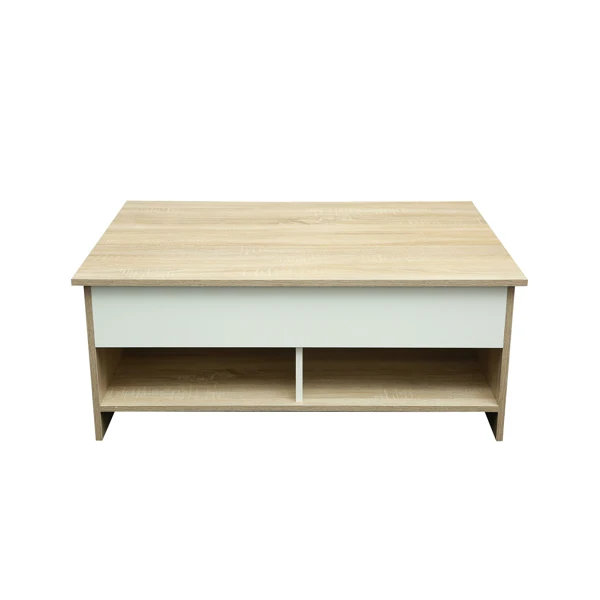 

【USA READY STOCK】Lift Top Coffee Table w/Hidden Storage & 2 Open Shelves for Living Room Reception Room Office