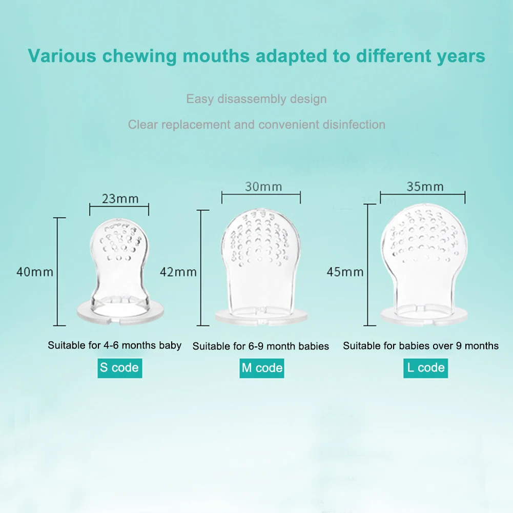 

Baby Soft Silicone Pacifier Bottle Fresh Food Nibbler Kids Fruit Feeder Nipple bite baby pacifier food bite bag baby pacifier