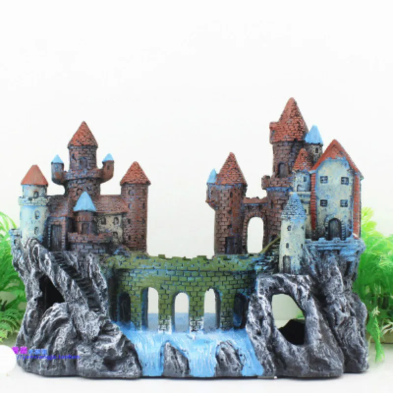 

Aquarium Decor Simulation Resin Hide Castle Fish Tank Aquarium Ornaments Deco