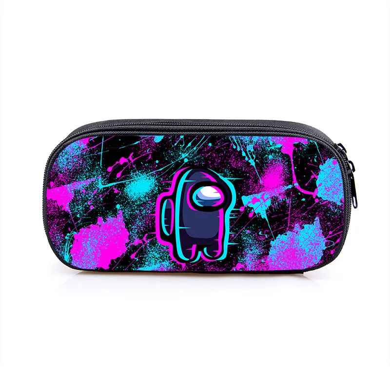 

3D Hot Game Among Makeup Impostor Case Anime Pencil Box Cartoon Cosmetic Bag Girls School Supplies Bag Organizer Makeup Pouch