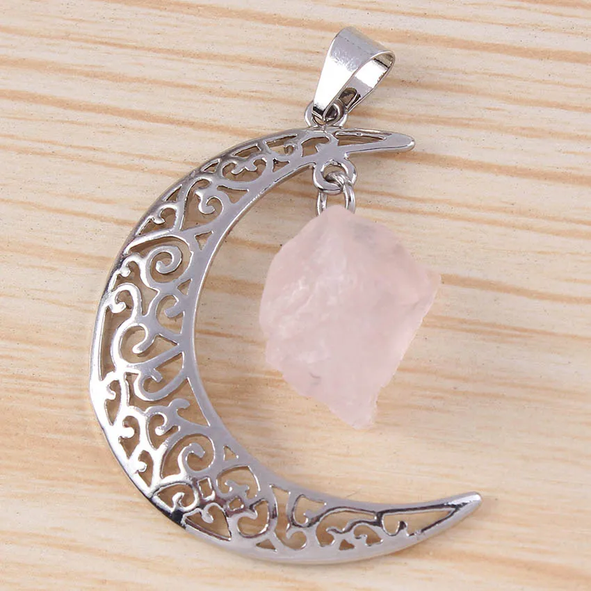 KFT с серебряным покрытием нерегулярные Форма натуральный кристалл кварца черный