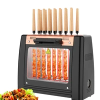 korean bbq grill machine electric rotisserie smokeless barbecue maker automatic rotation skewers machine