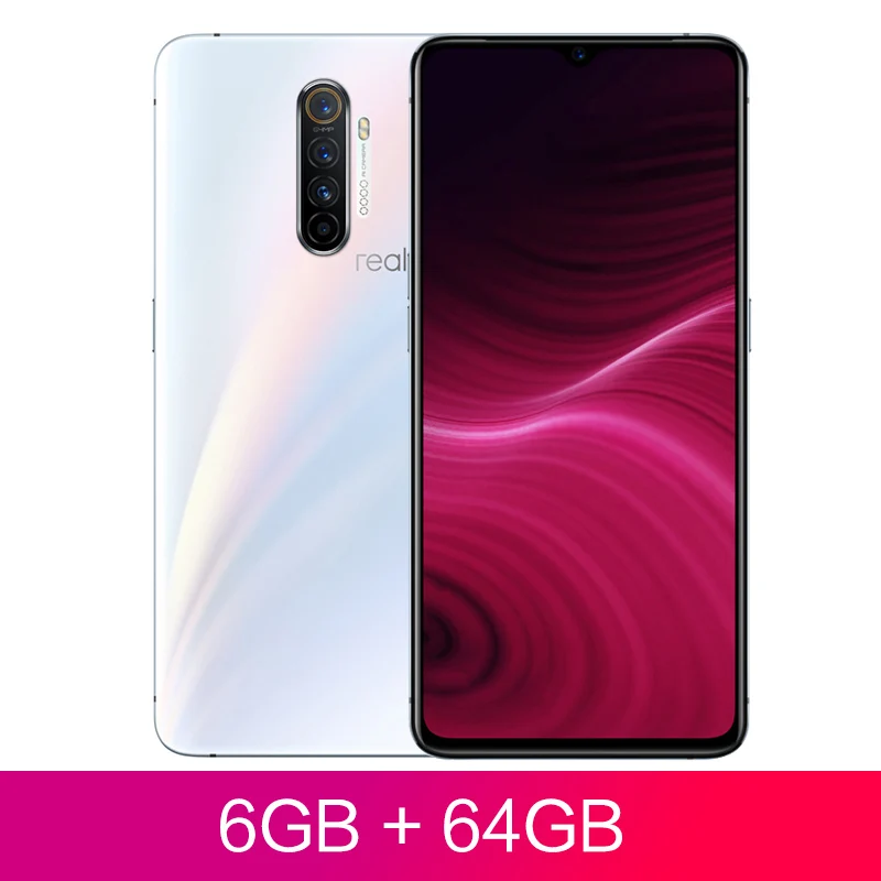 Realme X2 Pro X 2 6 Гб 64 Гб Snapdragon 855 Plus флагманский мобильный телефон 6,5 дюймов 64MP Quad камера OPPO мобильный телефон NFC 50 Вт Зарядное устройство - Цвет: White