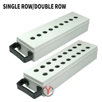 single rowdouble row button box 918 hole position road handheld outdoor waterproof rain portable protective cover control box