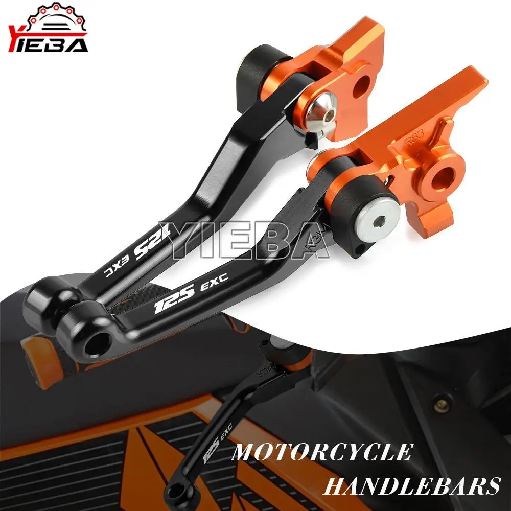 

Motocross Motorcycle Dirt Bike Pivot Brake Clutch Levers For 125EXC 125 EXC SIX DAYS 2004-2016 2015 Motorbike CNC Lever EXC 125