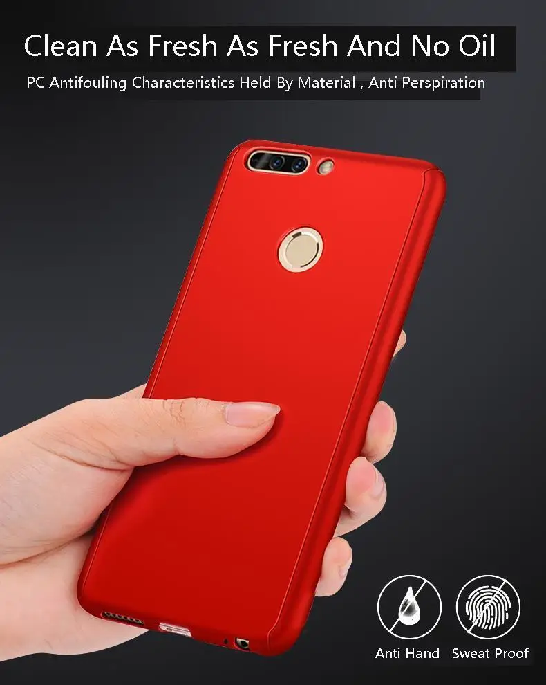 360 Full Protection Case For Huawei Honor 7a Pro Cover Honor7a 7 A 8X Nova 3i 3 p smart 2019 Phone With Tempered Glass | Мобильные