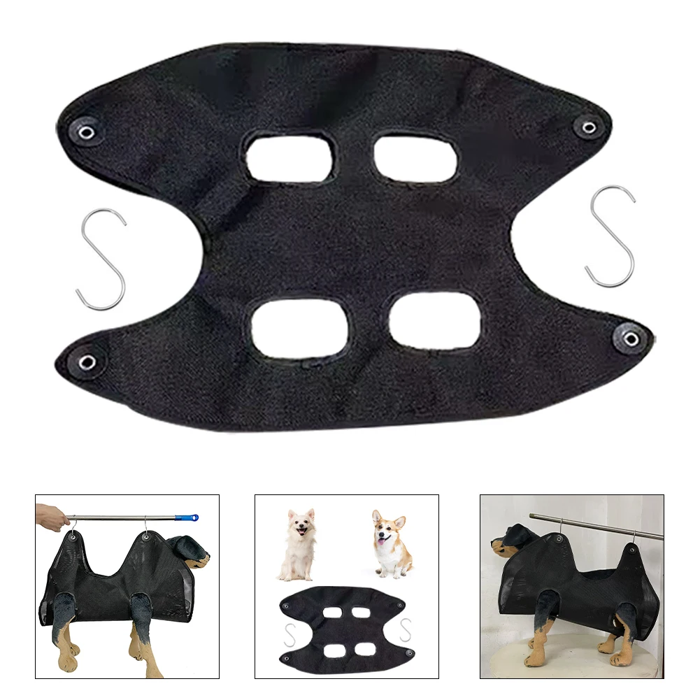 

With Hooks For Bathing Soft Easy Clean Pet Grooming Hammock Dog Cat Summer Sling 4 Grommets Heavy Duty Solid Nail Trimming Home