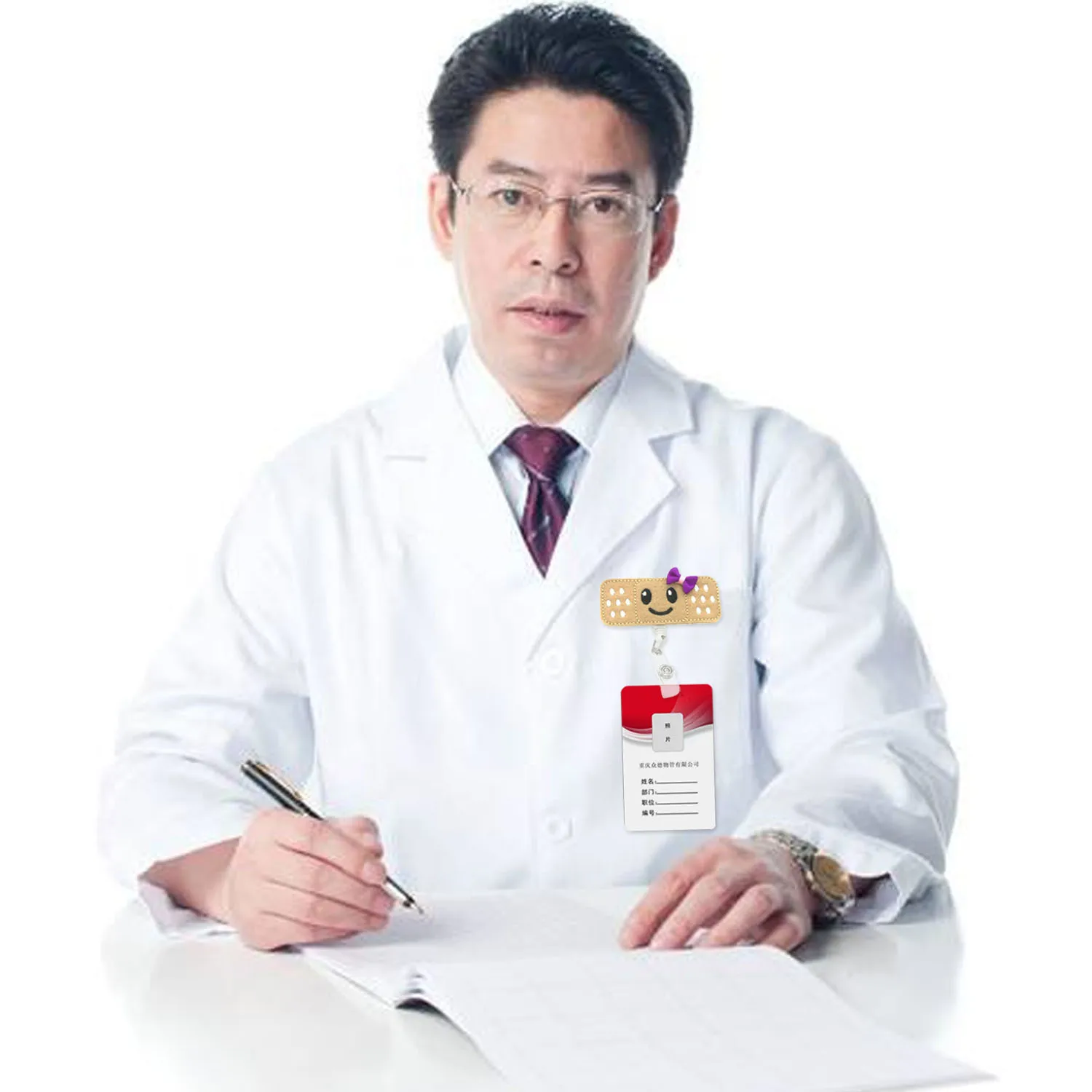 3 шт. значок медсестры держатель катушки с зажимом аллигатора практичный ID имя